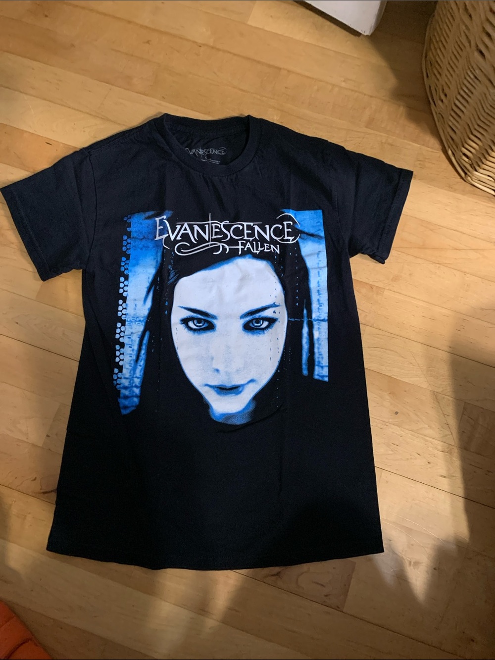Evanescence Fallen Short Sleeve Graphic Tee - Black/Blue